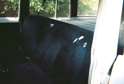 Vehicle Image: Picture of a 72 FJ55 back seat