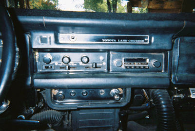 Vehicle Image: Picture of a 72 FJ55 dashboard