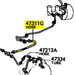 Front Inner Brake Hose