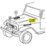75361 Front Side Emblem