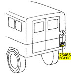 75465 4WD Emblem