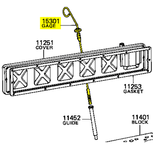 15301-61010 Dipstick, Oil Level Gage