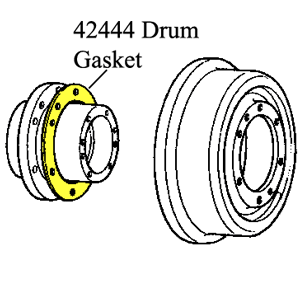 Gasket, Hub To Drum, 58-75 FJ40 43 45 55 HJ45 BJ4#