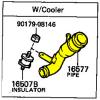 Radiator Heater Pipe, 81-87 FJ4# 60 With AC