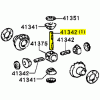 Shaft, Pinion, 86-98 FJ HJ FZJ HDJ HZJ W/Diff Lock (1)