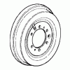 Brake Drum, 90-95 FJ80 FZJ80 Rear, OEM