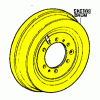 Brake Drum, 81-90 FJ40 60 62, Rear, OEM