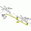 90-97 Land Cruiser FJ80 FZJ80 Wiper Motor Link Assy