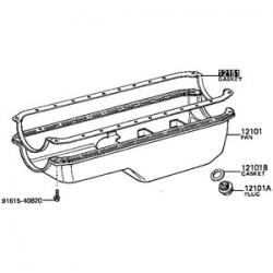 Gasket, Oil Pan, 58-87 FJ40, FJ45, FJ55, FJ60, Made In Japan 2