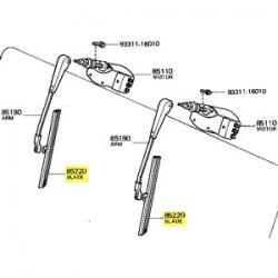 Blade, Windshield Wiper, 58-67 FJ40, FJ45 2