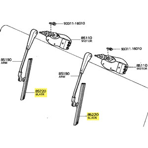 85220-55010 Blade, Windshield Wiper